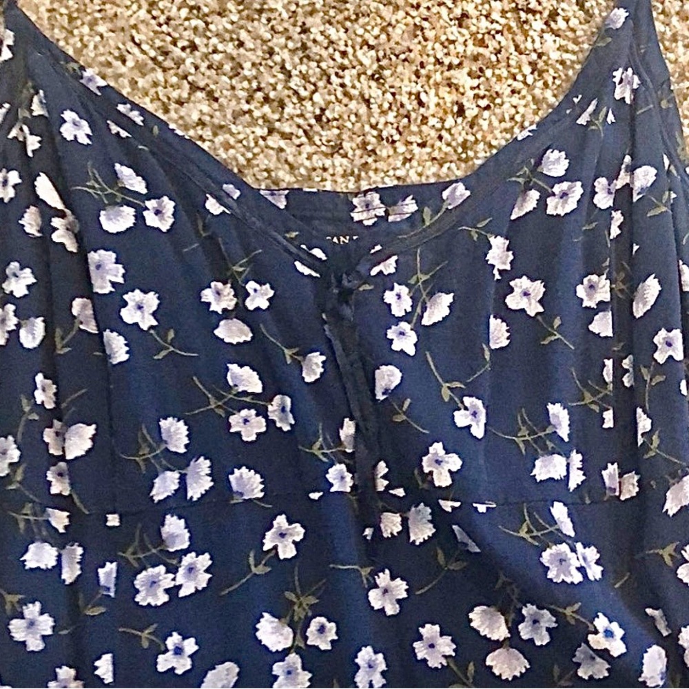 American Eagle Outfitters Navy Floral Mini Dress - Picture 2 of 9